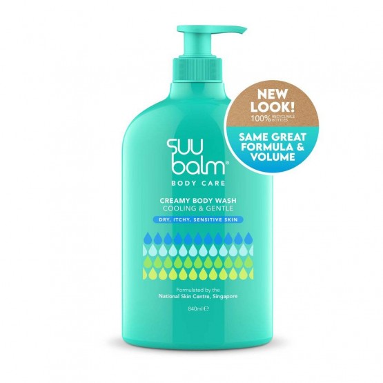 Suu Balm Creamy Body Wash (Cooling & Gentle) 840ml